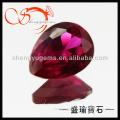 factory direct wholesale pear shape faceted ruby loose gemstone